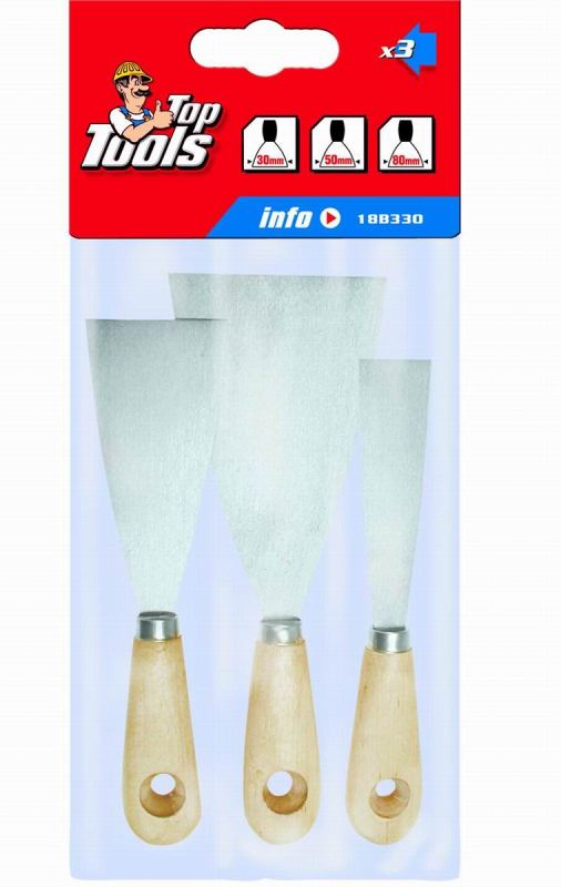 Szpachle malarskie TOP TOOLS 3szt.