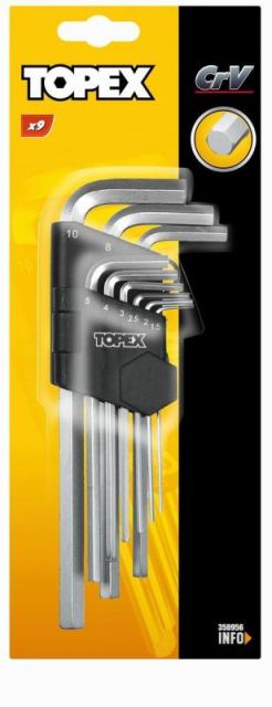 Klucze sześciokątne TOPEX Klucze sześciokątne TOPEX