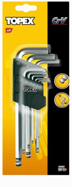 Klucze sześciokątne TOPEX