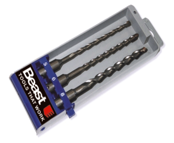 Zestaw wierteł do betonu SDS BEAST- 3 szt.