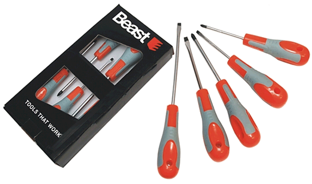 Zestaw wkrętaków BEAST- 5 szt.