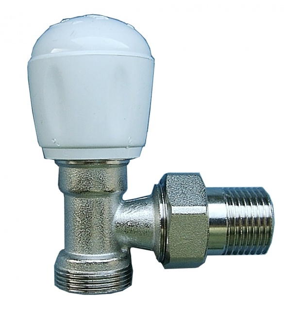 Zawór grzejnikowy POKER kątowy do rur miedzianych 1/2" INVENA