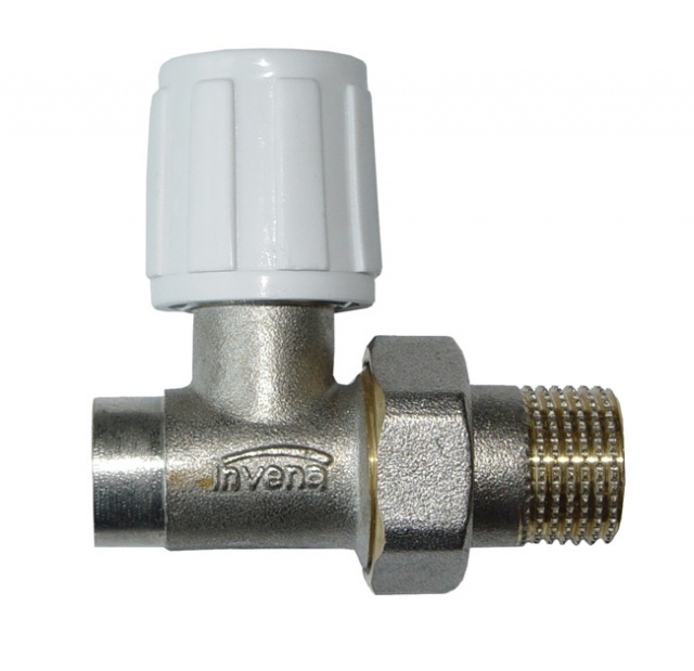Zawór grzejnikowy prosty INVENA do rur miedzianych INVENA