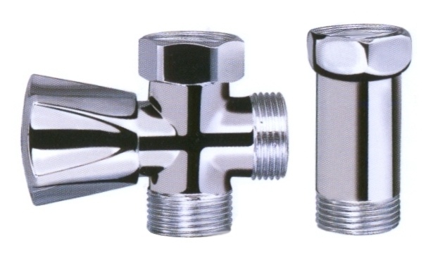 Zawór grzybkowy odcinający 1/2x3/4" do pralki z przedłużką baterii INVENA