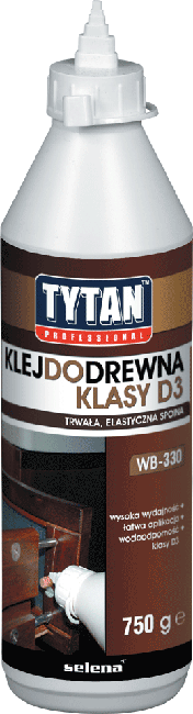 Klej do drewna klasy D3 WB-330 TYTAN