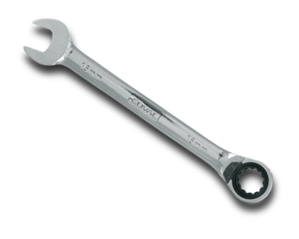 klucz płasko-oczkowy z grzechotką coval