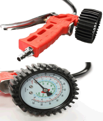 Pistolet do pompowania MAR-POL Profi Czerwony