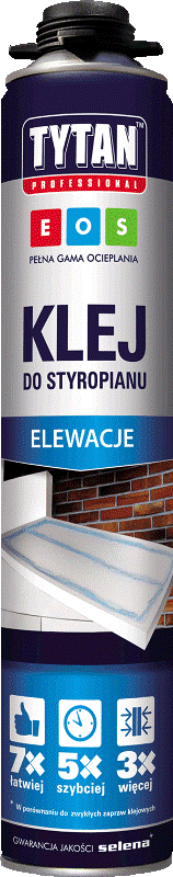 Klej do styropianu TYTAN EOS w piance 750ml