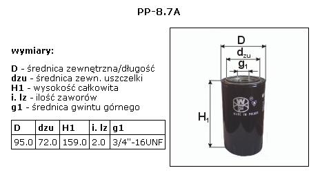 Filtr oleju 4.9 Sędziszów