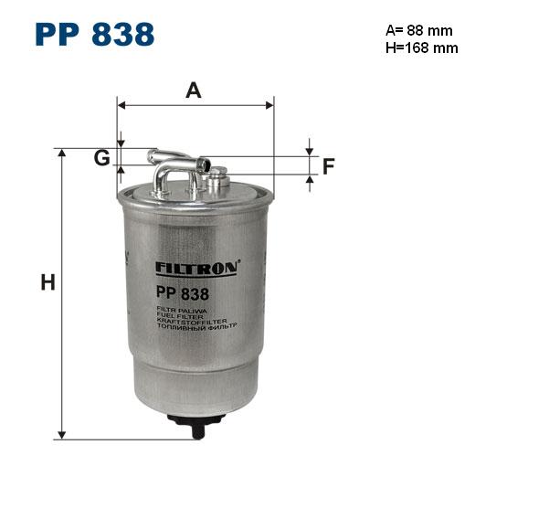 Filtr paliwa PP838 FILTRON