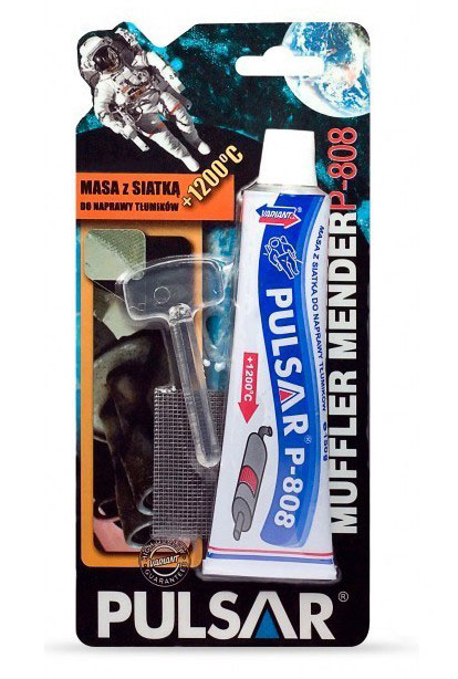 Masa do naprawy tłumików układów wydechowych z siatką PULSAR MUFFLER MENDER P-808