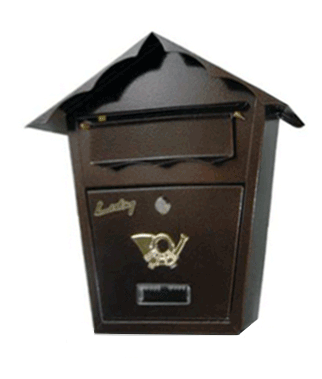 Skrzynka na listy bez tuby B5 miedź antyczna