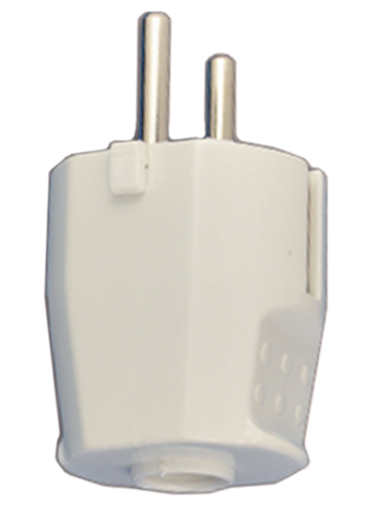 Wtyczka sieciowa typu niemieckiego 16A/250V biała