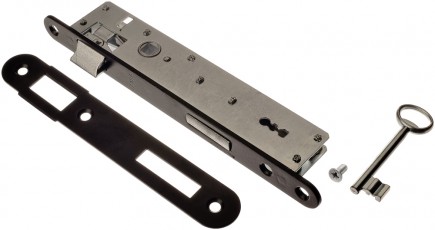 Zamek wpuszczany wąski JANIA zapadka klucz