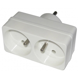 Rozgałęziacz sieciowy 2 gniazda 1 wtyk