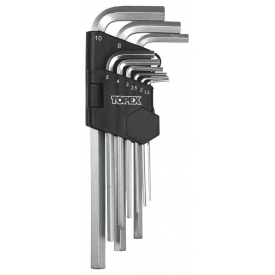 Klucze sześciokątne długie TOPEX 1,5-10 9szt