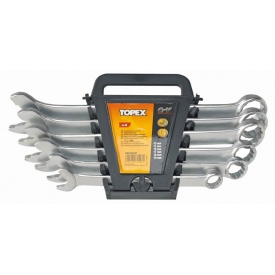 Klucze płasko-oczkowe szybkie TOPEX komplet 6szt.