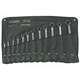 Klucze oczkowe odgięte TOPEX 6-32mm komplet 12szt.