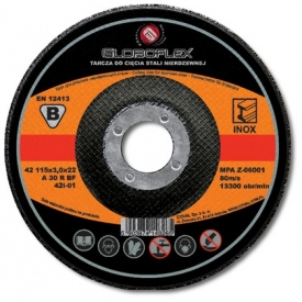 Tarcza do cięcia stali nierdzewnej Globoflex 180mm wypukła