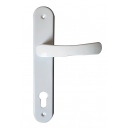 Klamka drzwiowa biała 60cm wkład