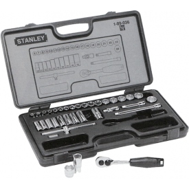 Klucze nasadowe 3/8" STANLEY komplet 34szt.