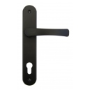 Klamka drzwiowa czarna 90cm wkład