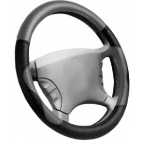 Pokrowiec na kierownicę- czarno-szary