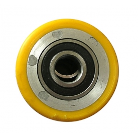 Rolka do w&oacute;zka paletowego- aluminiowo-poliuretanowa