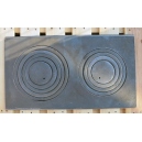 Płyta kuchenna zeliwna 2-otworowa 68x33cm