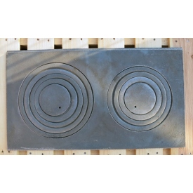 Płyta kuchenna żeliwna 2-otworowa 63x31,5cm