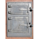 Drzwiczki piecowe żeliwne 28x39,5cm