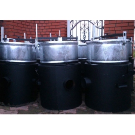 Parnik węglowy 100L ocynkowany z szamotem