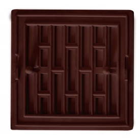 Kratka wentylacyjna 140x140mm z żaluzją brąz