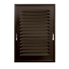 Kratka wentylacyjna 140x210mm brąz