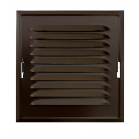 Kratka wentylacyjna 140x140mm brąz