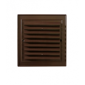 Kratka wentylacyjna 140x140mm brąz plastik