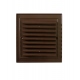 Kratka wentylacyjna 140x140mm brąz plastik
