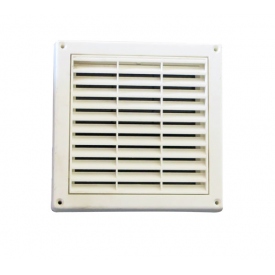 Kratka wentylacyjna 140x140mm biała plastik