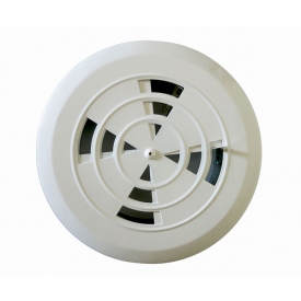 Kratka wentylacyjna okrągła biała regulowana