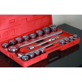 Klucze nasadowe 3/4" 19-50mm 6-k 21szt