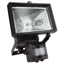 Oprawa halogenowa z czujnikiem ruchu TOPEX czarna 150W