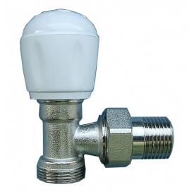 Zaw&oacute;r grzejnikowy do rur stalowych 1/2" INVENA- kątowy