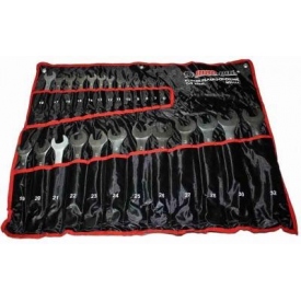 Klucze płasko-oczkowych MAR-POL komplet 25szt.