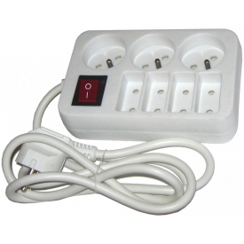 Przedłużacz sieciowy 7 gniazd z przełącznikiem 3m